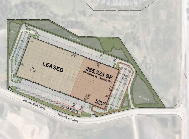 12150 Jim Dhamer Dr, Huntley, IL for lease Site Plan- Image 1 of 1