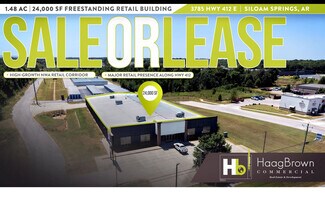 Plus de détails pour 3785 Hwy 412, Siloam Springs, AR - Commerce de détail à vendre