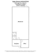 1260 Logan Ave, Costa Mesa, CA for lease Floor Plan- Image 1 of 1