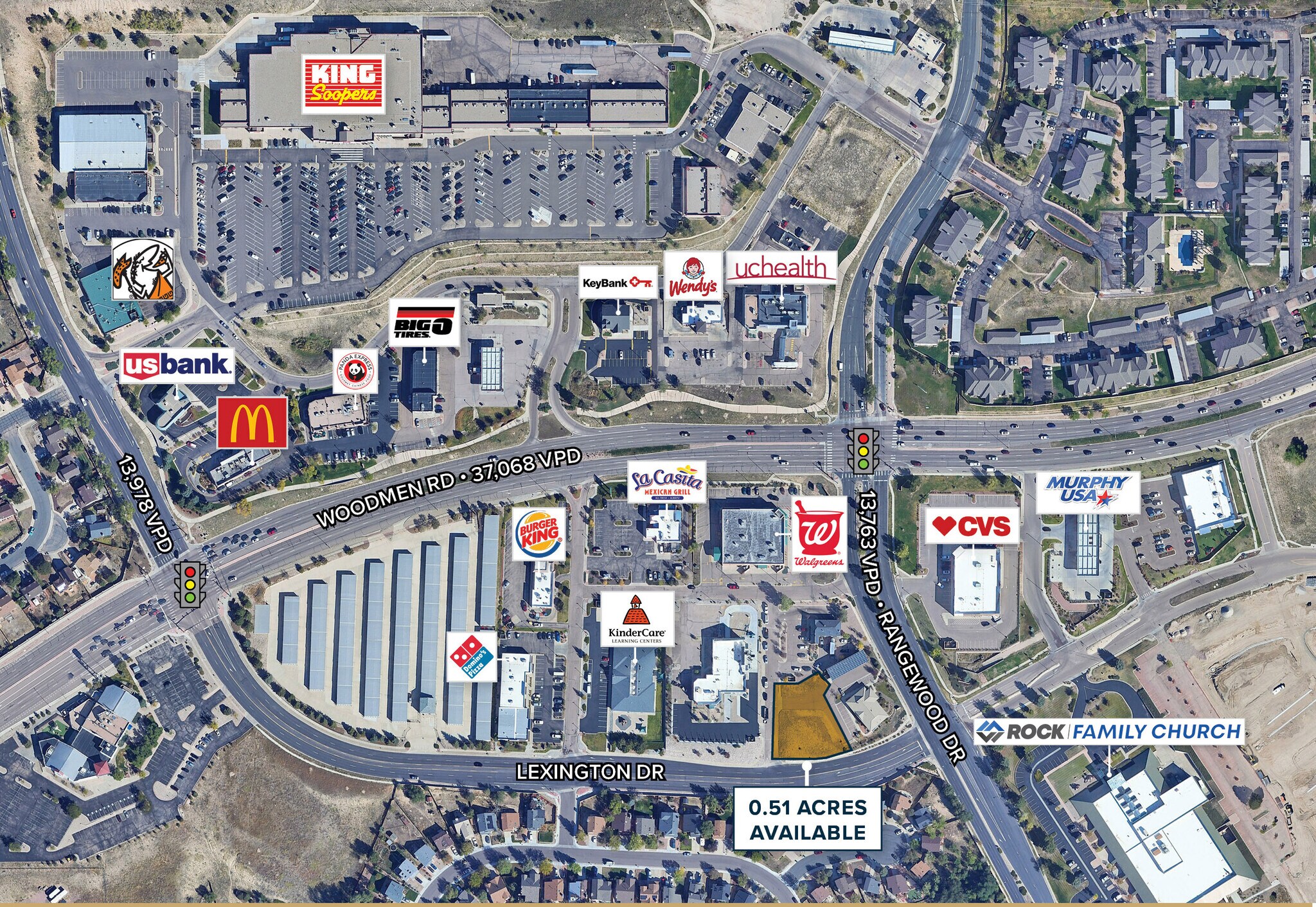 6985 Lexington Dr, Colorado Springs, CO for sale Aerial- Image 1 of 5