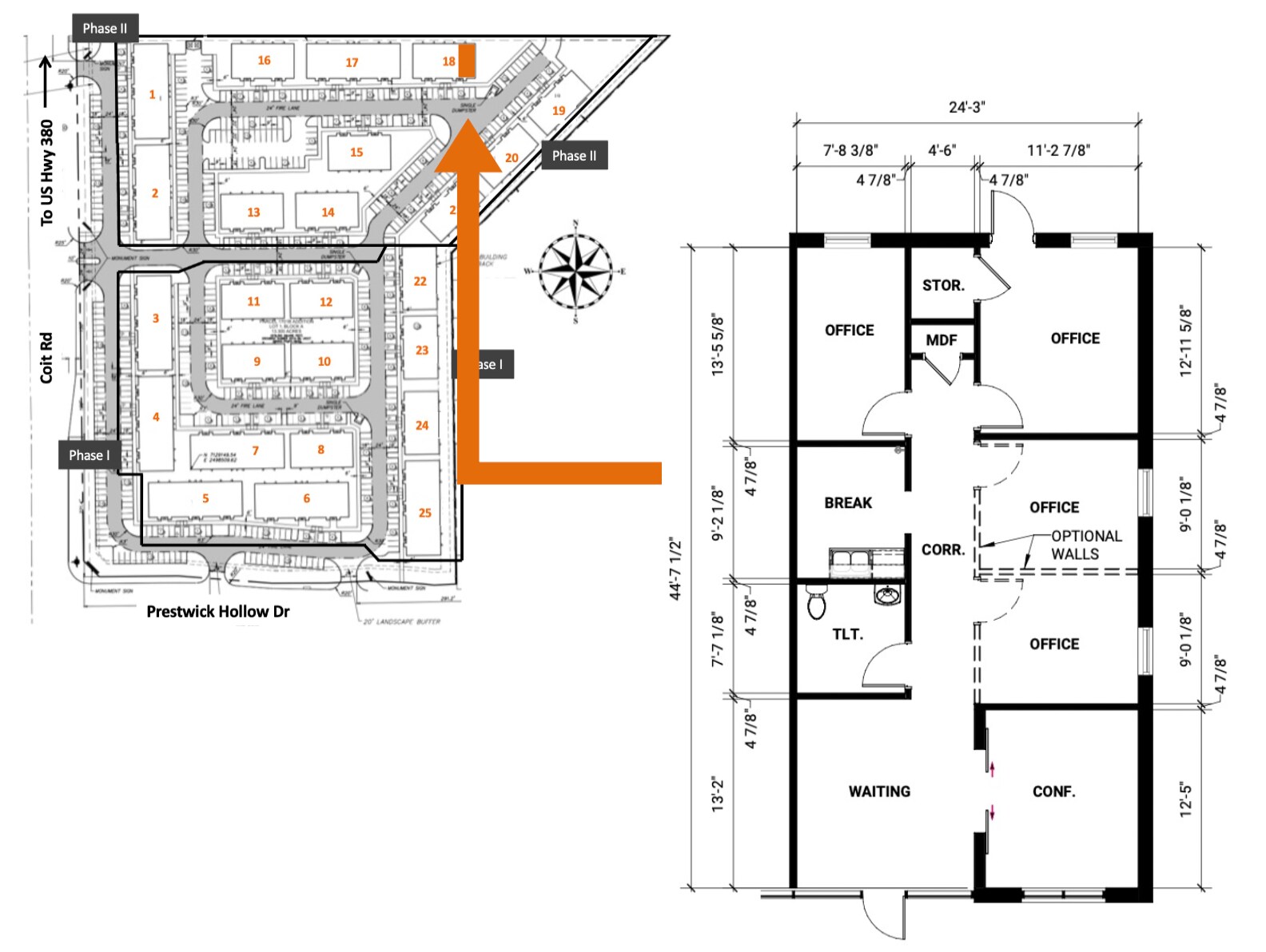 1400 N Coit Rd, McKinney, TX for lease Floor Plan- Image 1 of 8
