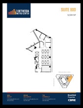 3 Bethesda Metro Center, Bethesda, MD for lease Floor Plan- Image 1 of 1