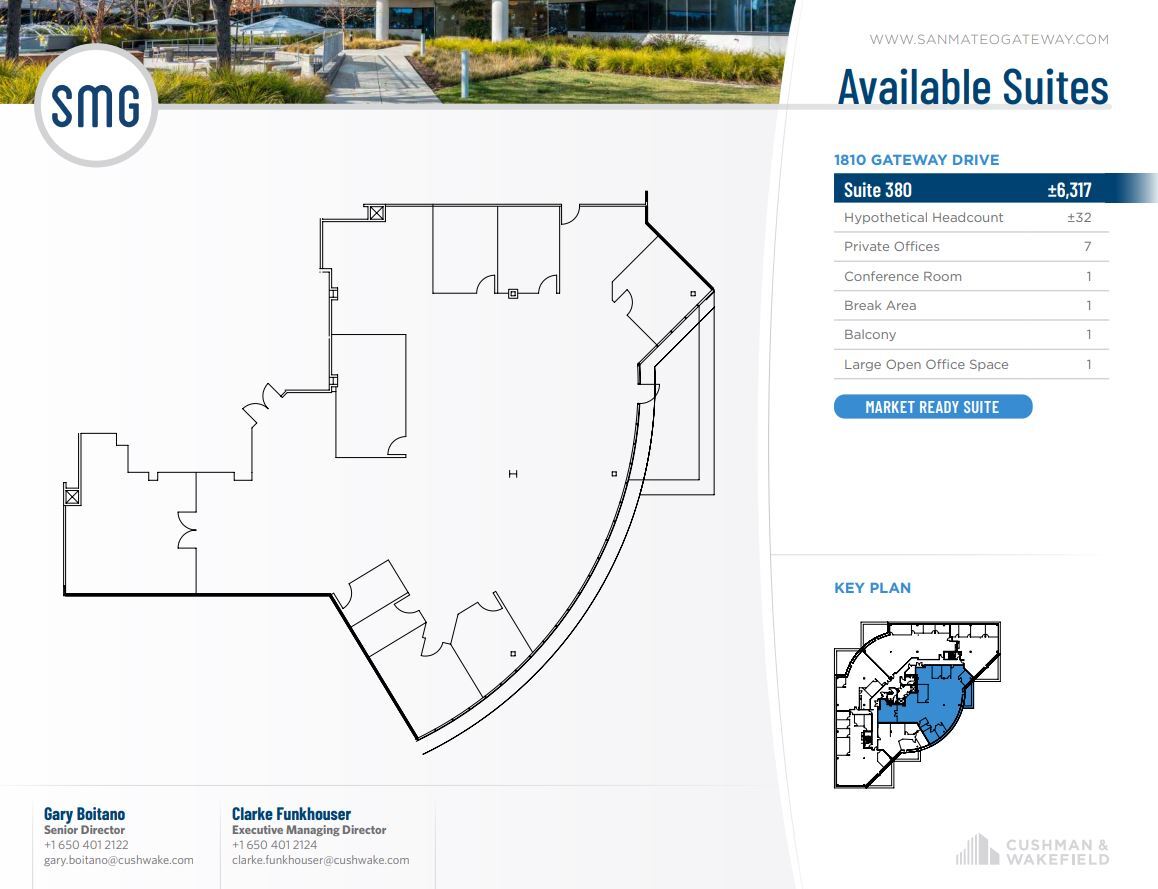 1800 Gateway Dr, San Mateo, CA for lease Floor Plan- Image 1 of 25
