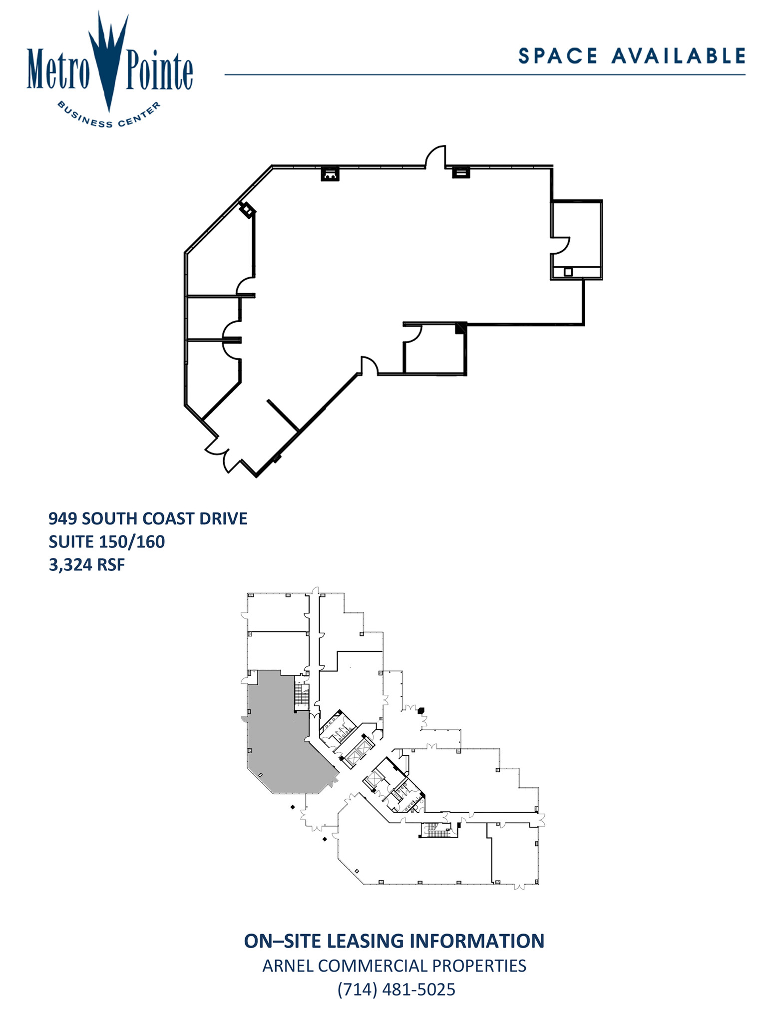 949 S Coast Dr, Costa Mesa, CA à louer Plan d  tage- Image 1 de 1