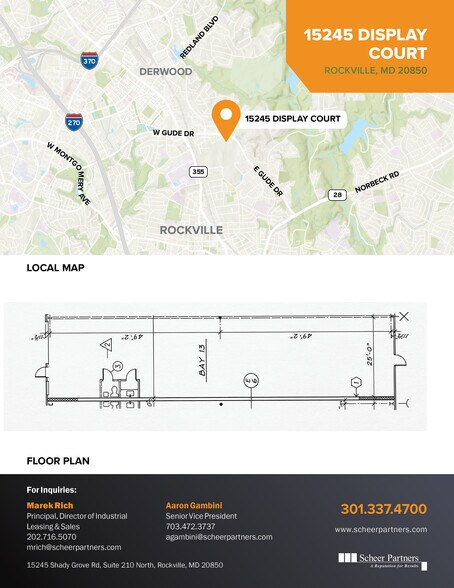 15201-15277 Display Ct, Rockville, MD à louer - Plan d’étage - Image 3 de 4
