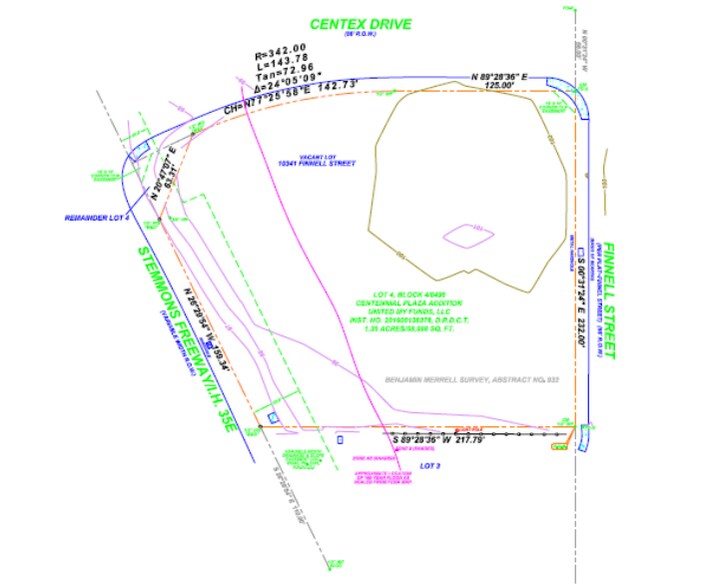 10341 N Stemmons Freeway, Dallas, TX à vendre - Plan de site - Image 3 de 3