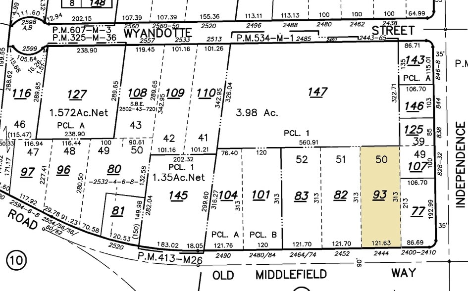 2444 Old Middlefield Way, Mountain View, CA for lease - Plat Map - Image 3 of 3