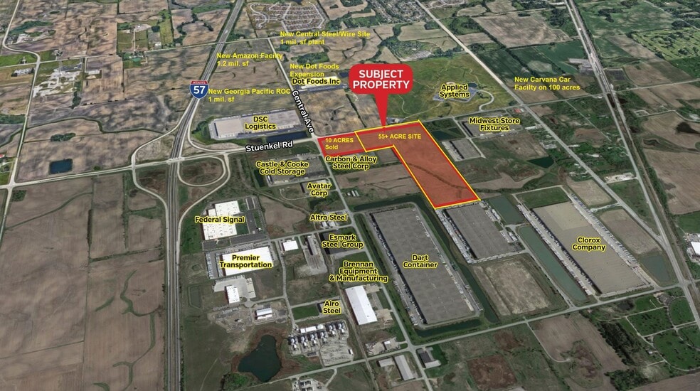 SEC of Stunkel Rd. and Central Ave., University Park, IL for sale - Building Photo - Image 2 of 13