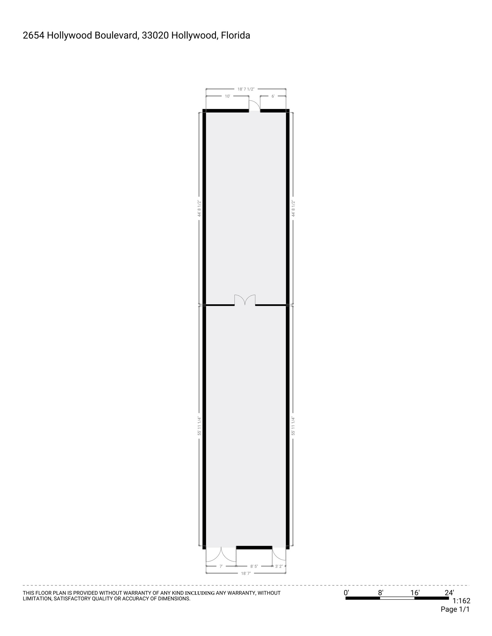 2652-2660 Hollywood Blvd, Hollywood, FL à louer Plan de site- Image 1 de 16