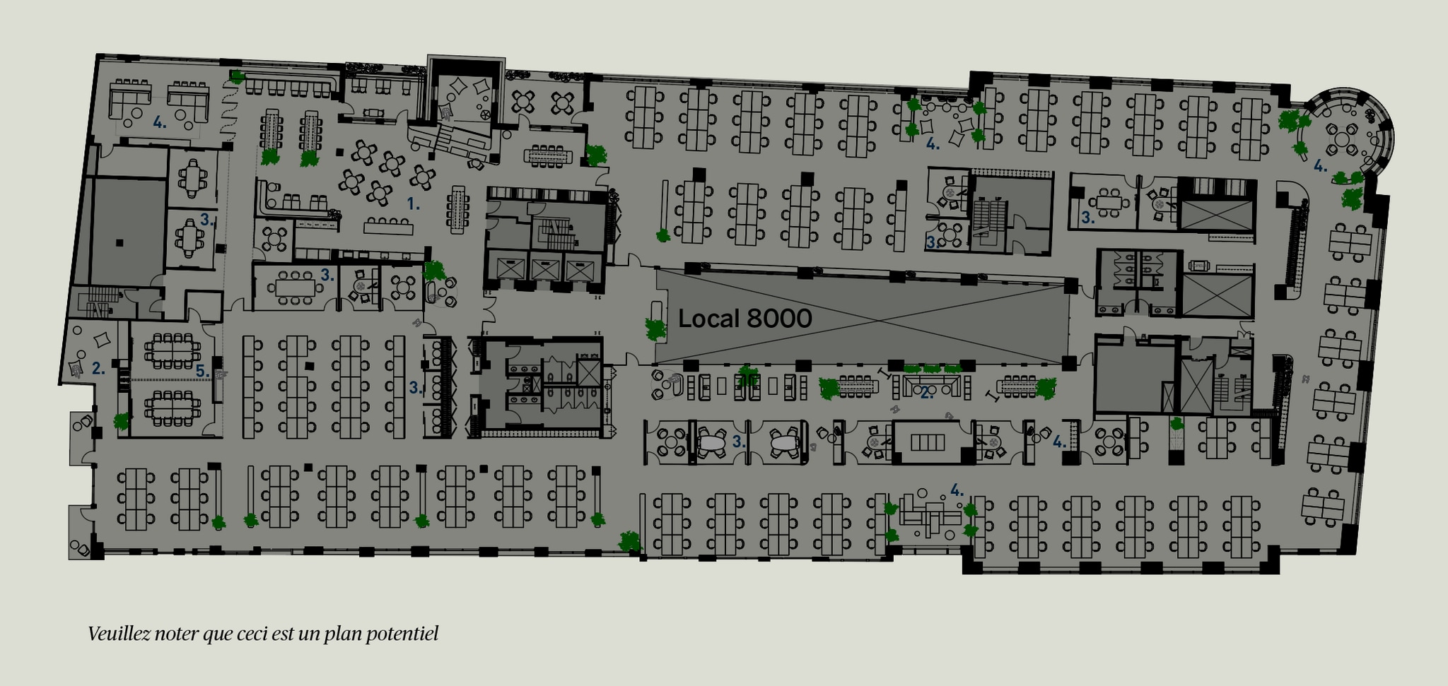 747 Rue Du Square-Victoria, Montréal, QC à louer Plan d’étage- Image 1 de 1