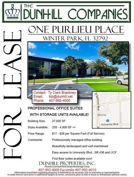 1 Purlieu Pl, Winter Park, FL à louer - Photo du bâtiment - Image 2 de 5