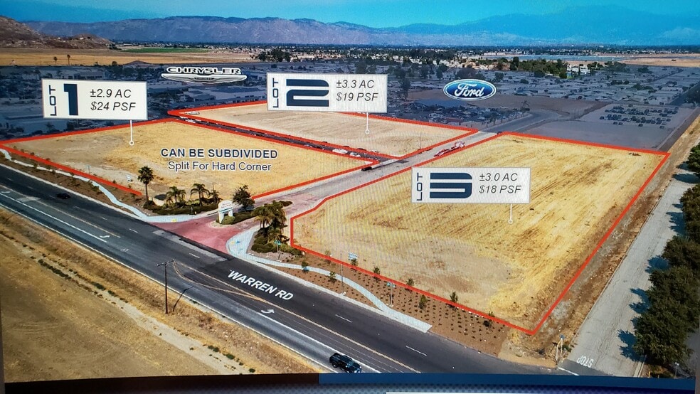 Warren Rd & Auto Mall Dr, Hemet, CA for sale - Aerial - Image 2 of 7