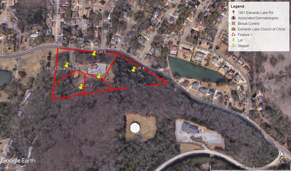 1401 Edwards Lake Rd, Birmingham, AL à vendre - Aérien - Image 1 de 3