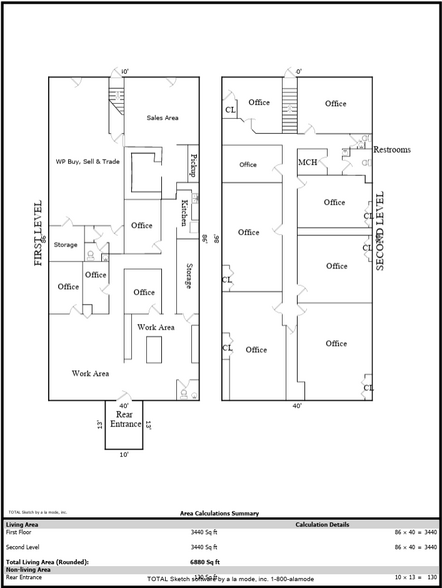 718-720 3rd Ave, West Point, GA à louer - Plan d’étage - Image 2 de 2