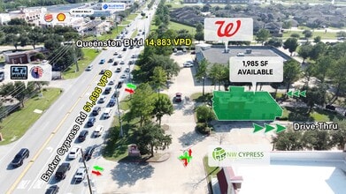 11833 Barker Cypress Rd, Cypress, TX - AERIAL  map view