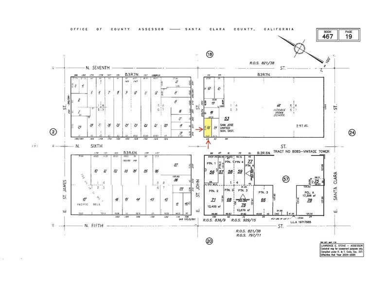 270 E Saint John St, San Jose, CA à vendre - Plan cadastral - Image 3 de 3