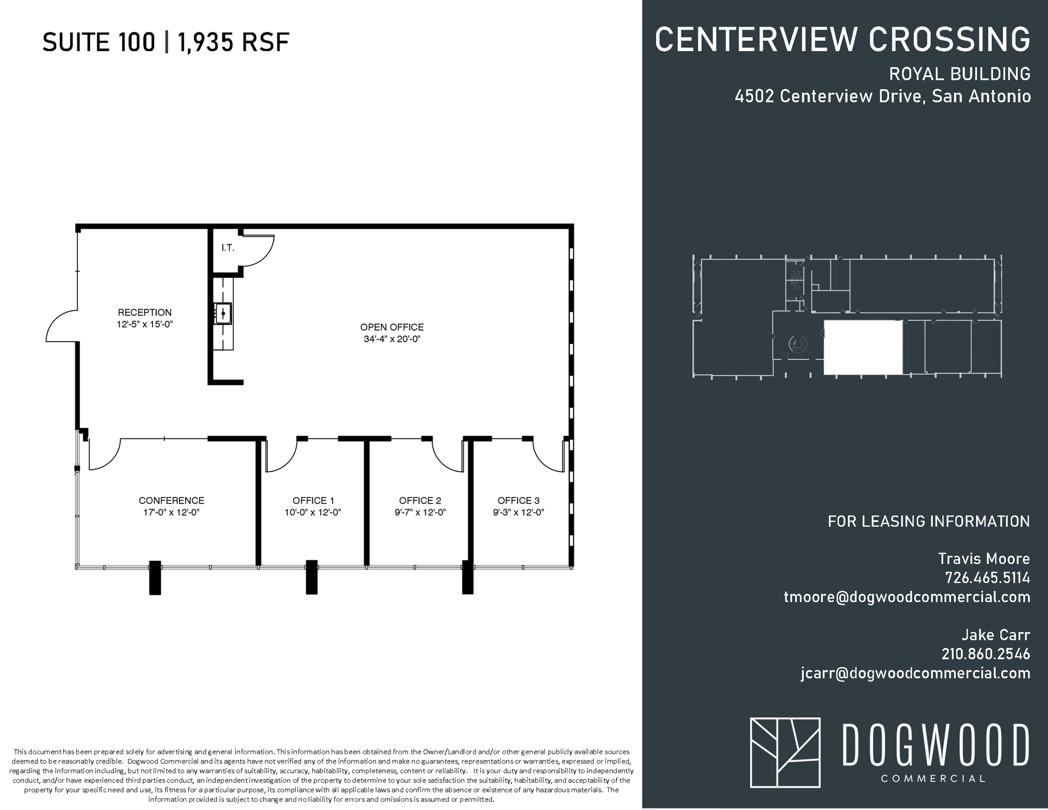 4538 Centerview Dr, San Antonio, TX à louer Plan d  tage- Image 1 de 1