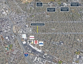 1610 W Burbank Blvd, Burbank, CA - Aérien Vue de la carte