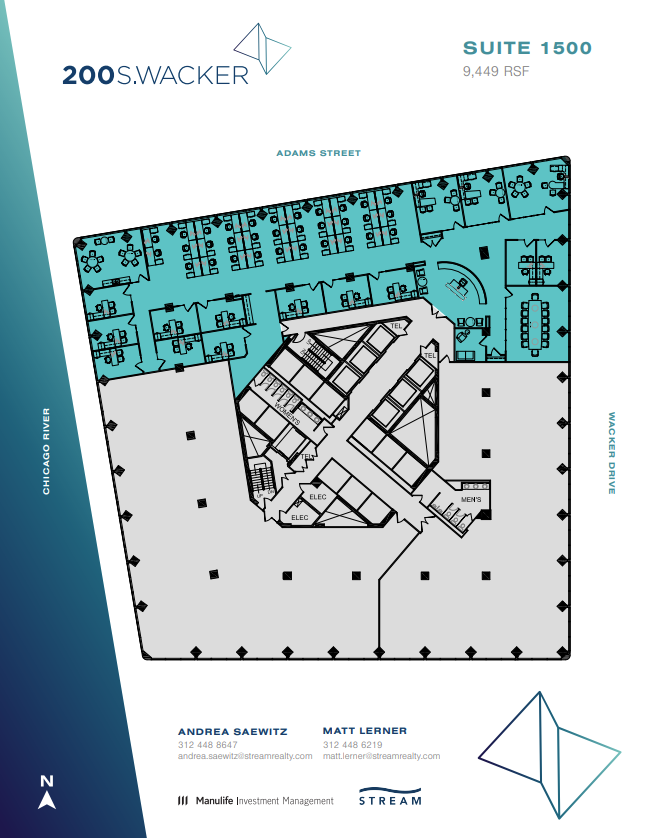 200 S Wacker Dr, Chicago, IL for lease Floor Plan- Image 1 of 1