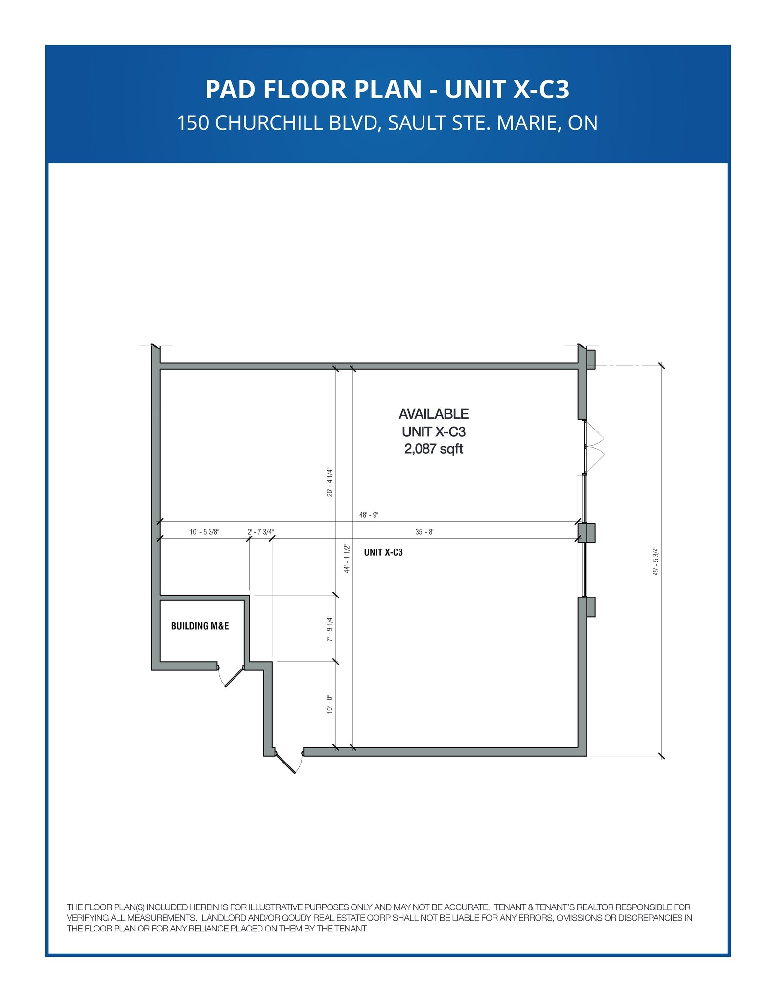 150 Churchill Blvd, Sault Ste Marie, ON for lease Site Plan- Image 1 of 5