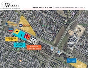 1305 E Wells Branch Pky, Pflugerville, TX - AÉRIEN  Vue de la carte - Image1