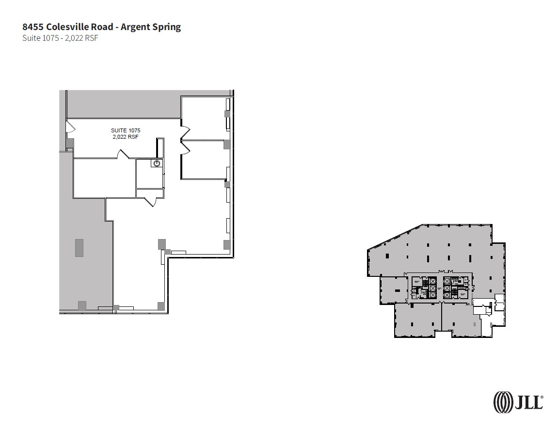 8455 Colesville Rd, Silver Spring, MD à louer Plan d  tage- Image 1 de 1