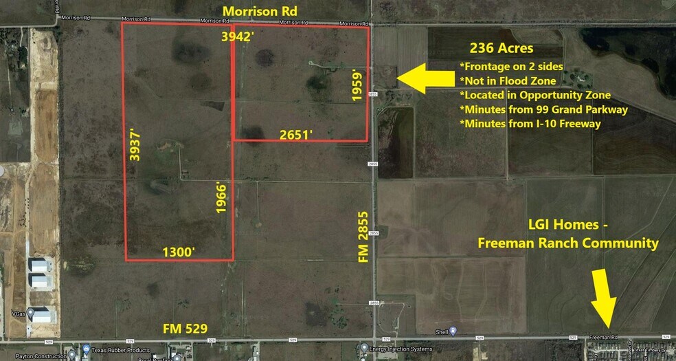 Morrison, Brookshire, TX à vendre - Aérien - Image 1 de 4
