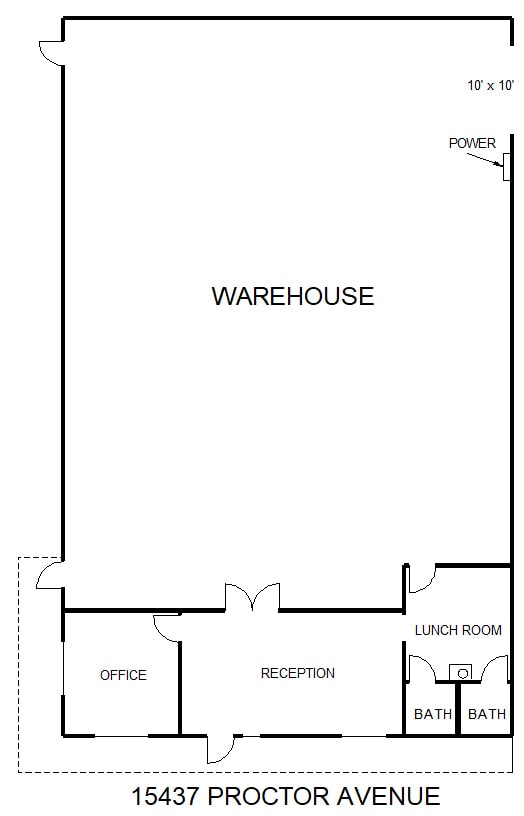 15437-15443 Proctor Ave, City Of Industry, CA for lease Floor Plan- Image 1 of 1