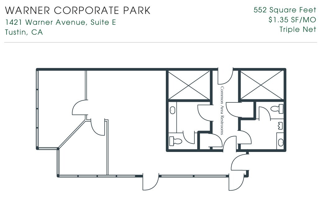 1371 Warner Ave, Tustin, CA for lease Floor Plan- Image 1 of 1