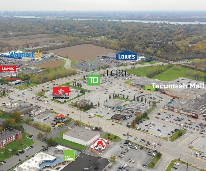 7555 Tecumseh Rd E, Windsor, ON à louer - Aérien - Image 3 de 6