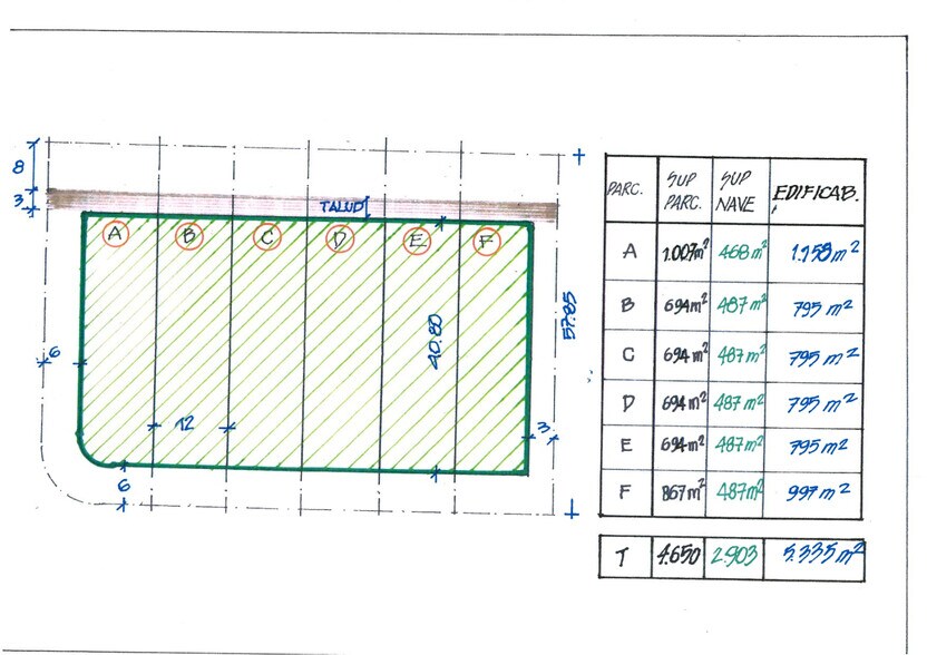 Terrain dans La Selva del Camp, Tarragona à vendre - Plan d’étage type - Image 2 de 2
