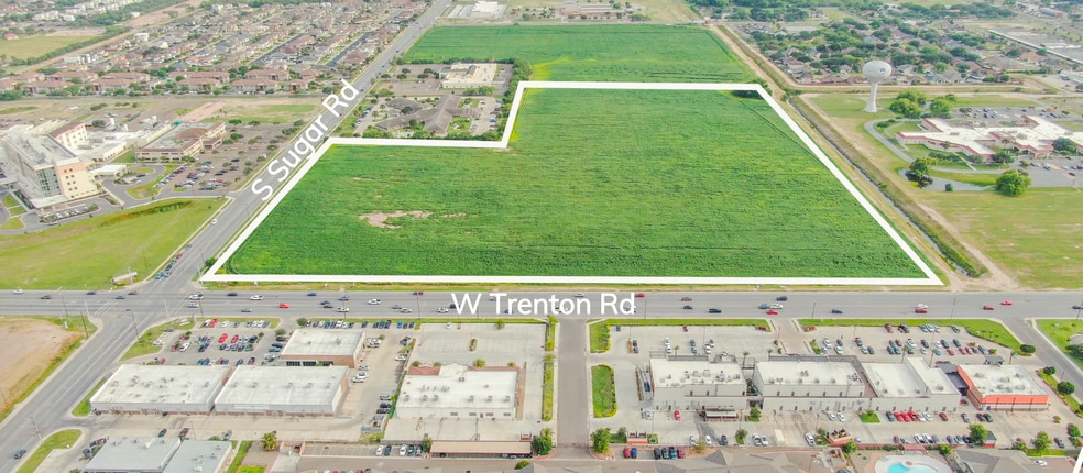 SW Corner Trenton & Sugar Rd, Edinburg, TX for sale - Aerial - Image 2 of 3