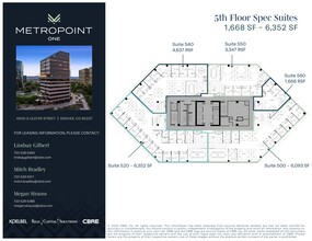4600 S Ulster St, Denver, CO à louer Plan de site- Image 2 de 5