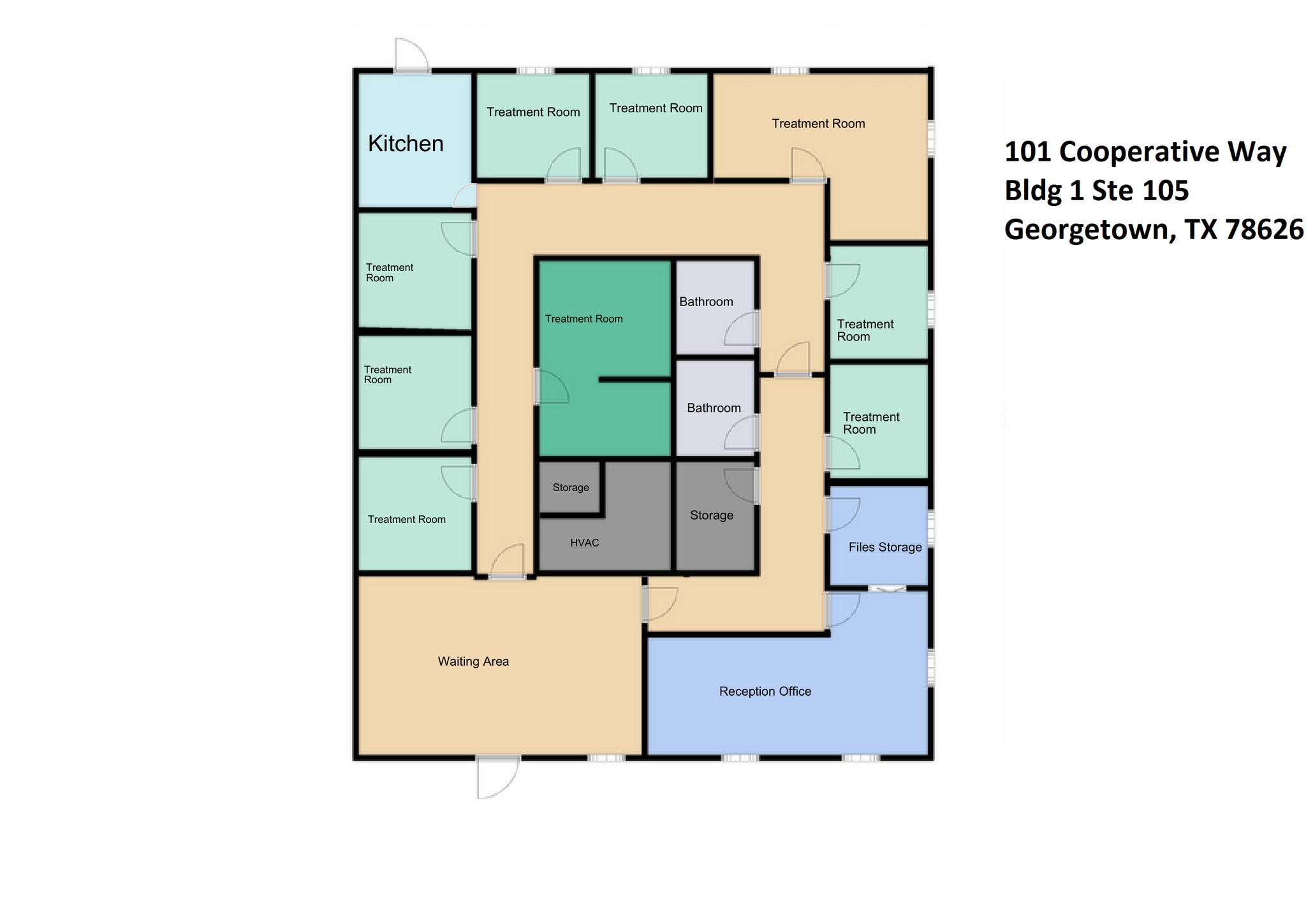 101 W Cooperative Way, Georgetown, TX for lease Floor Plan- Image 1 of 1