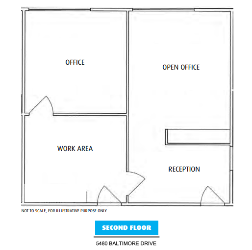 5480 Baltimore Dr, La Mesa, CA à louer Plan d’étage- Image 1 de 1