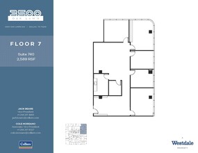 3500 Oak Lawn Ave, Dallas, TX à louer Plan d  tage- Image 1 de 1