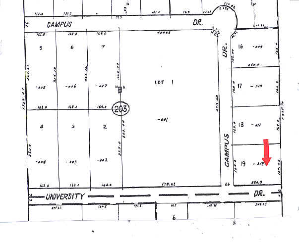 208-216 W University Dr, Arlington Heights, IL à louer - Plan cadastral - Image 3 de 9