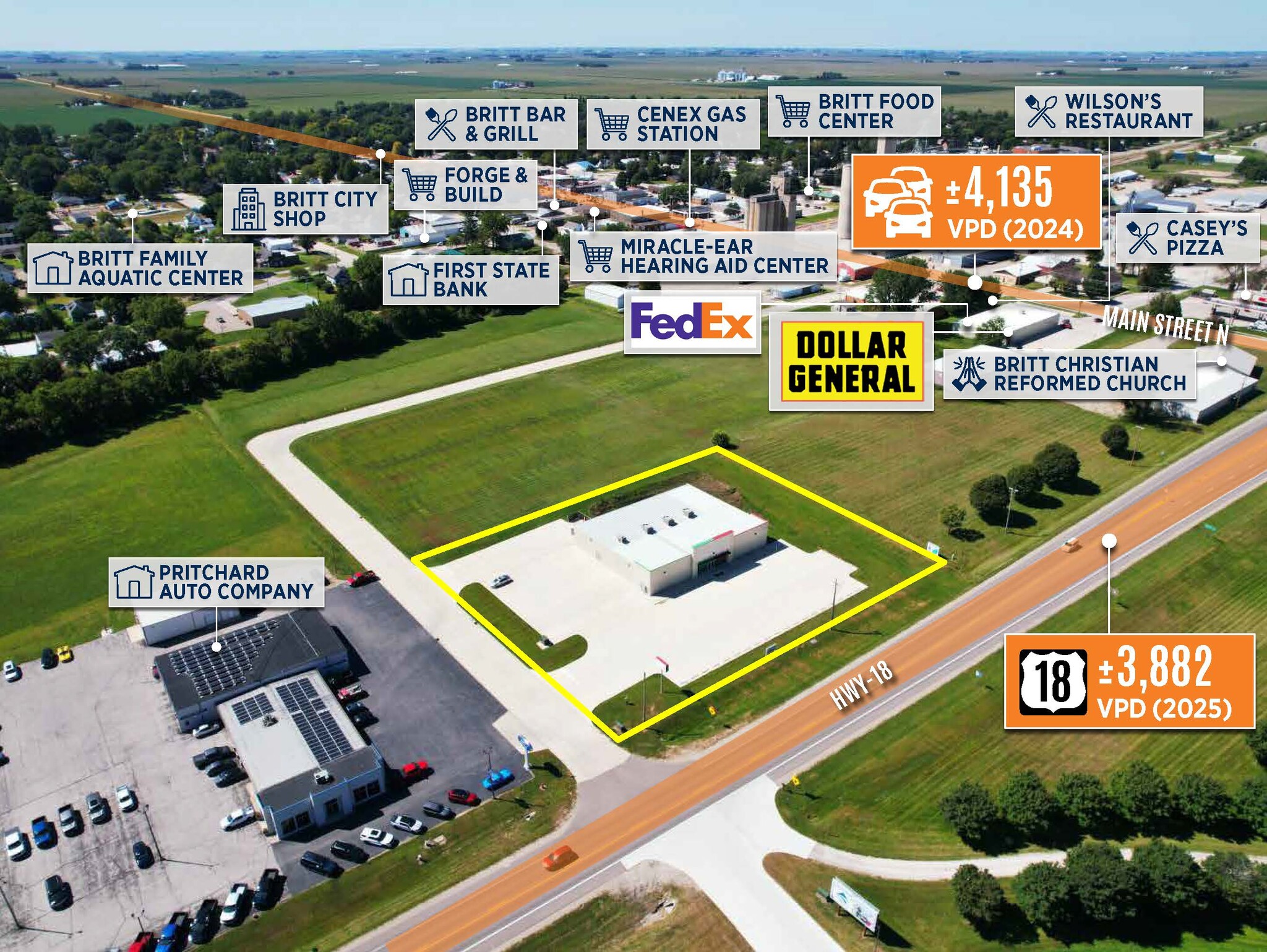 970 Highway 18, Britt, IA for lease Primary Photo- Image 1 of 11