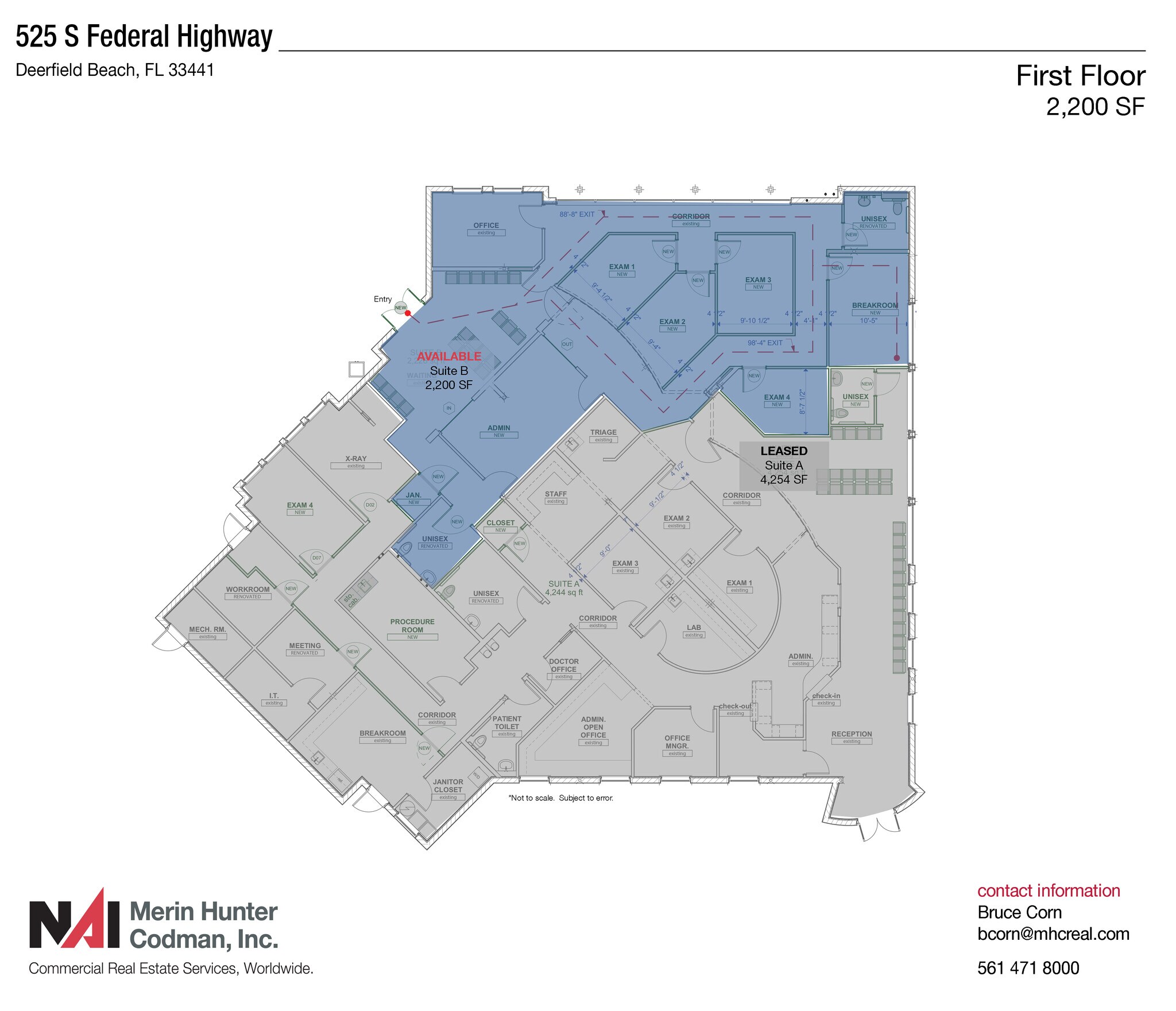 525 S Federal Hwy, Deerfield Beach, FL for lease Floor Plan- Image 1 of 1