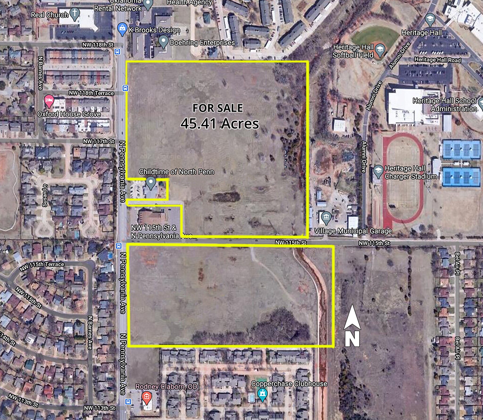 N Pennsylvania Ave & 115th St, Oklahoma City, OK à vendre Aérien- Image 1 de 3