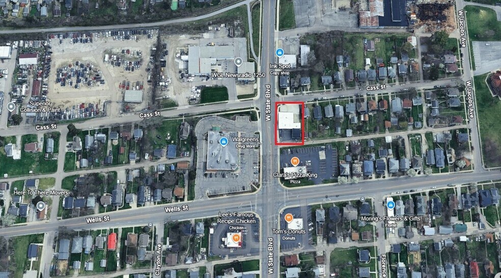 301 W State Blvd, Fort Wayne, IN à vendre - Aérien - Image 3 de 8