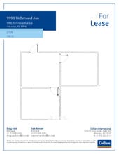 9990 Richmond Ave, Houston, TX à louer Plan d’étage- Image 1 de 1