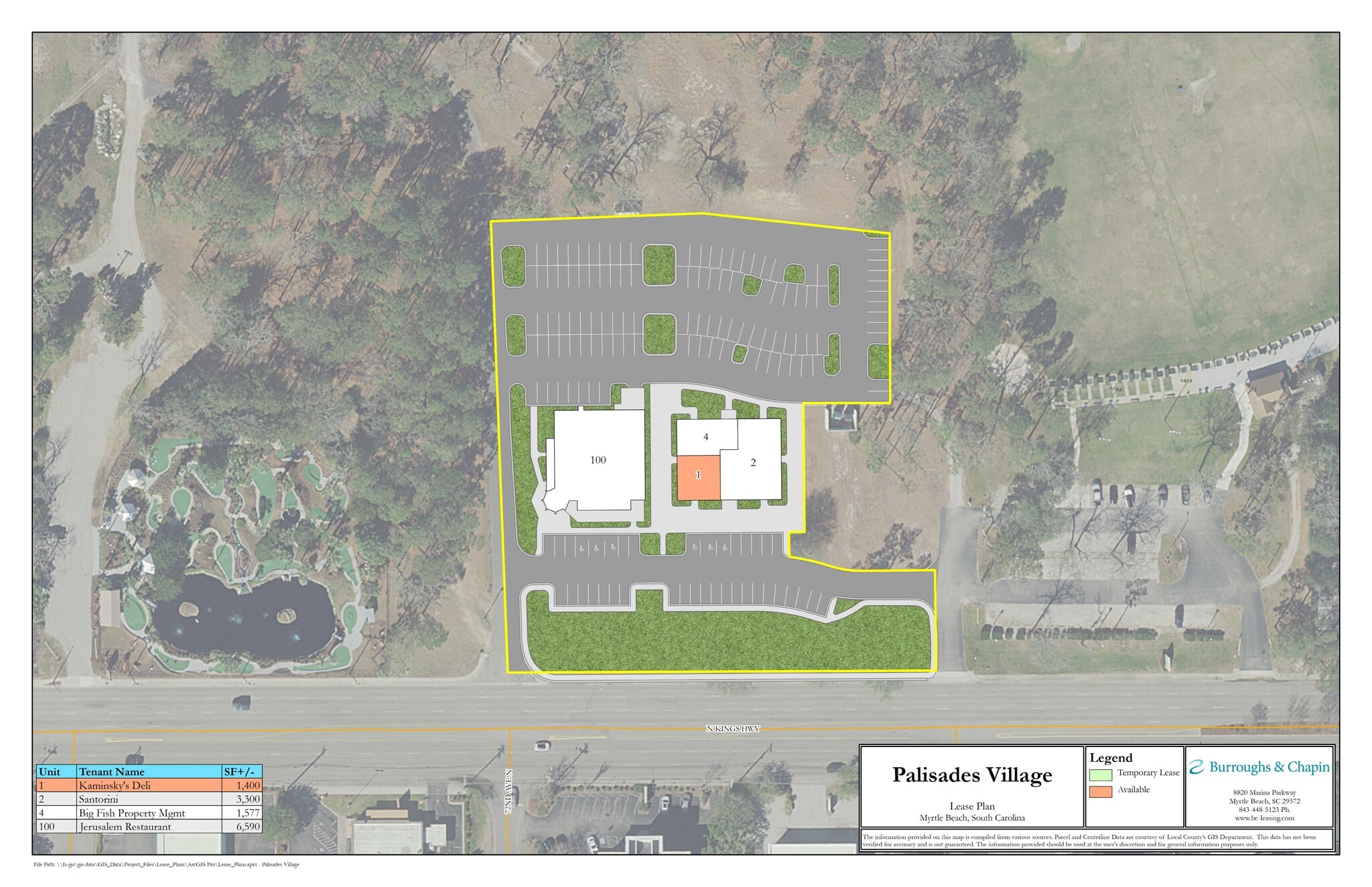 7223 N Kings Hwy, Myrtle Beach, SC for lease Site Plan- Image 1 of 1