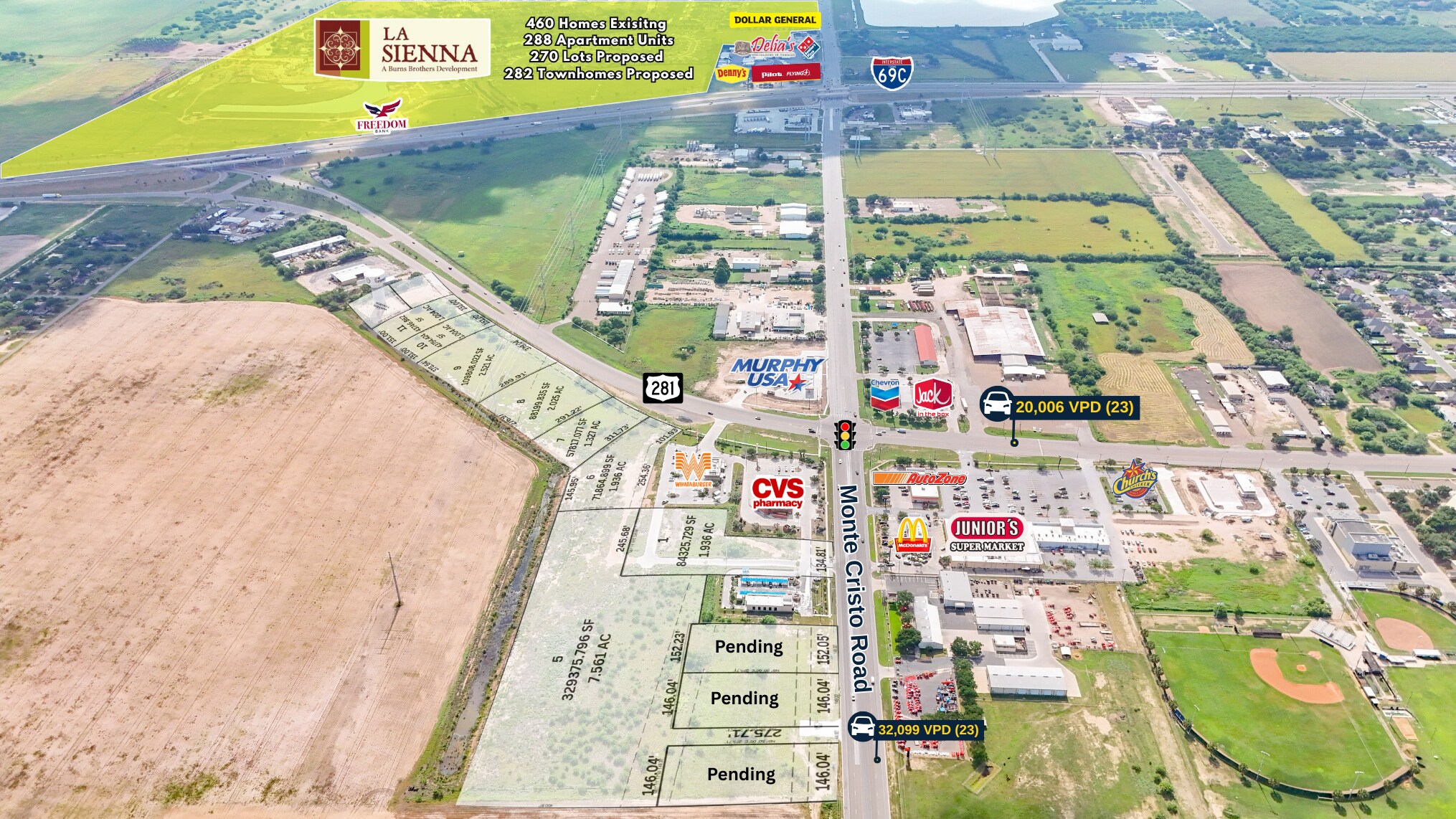 Edinburg - North Development Land, Edinburg, TX à vendre Photo du bâtiment- Image 1 de 7