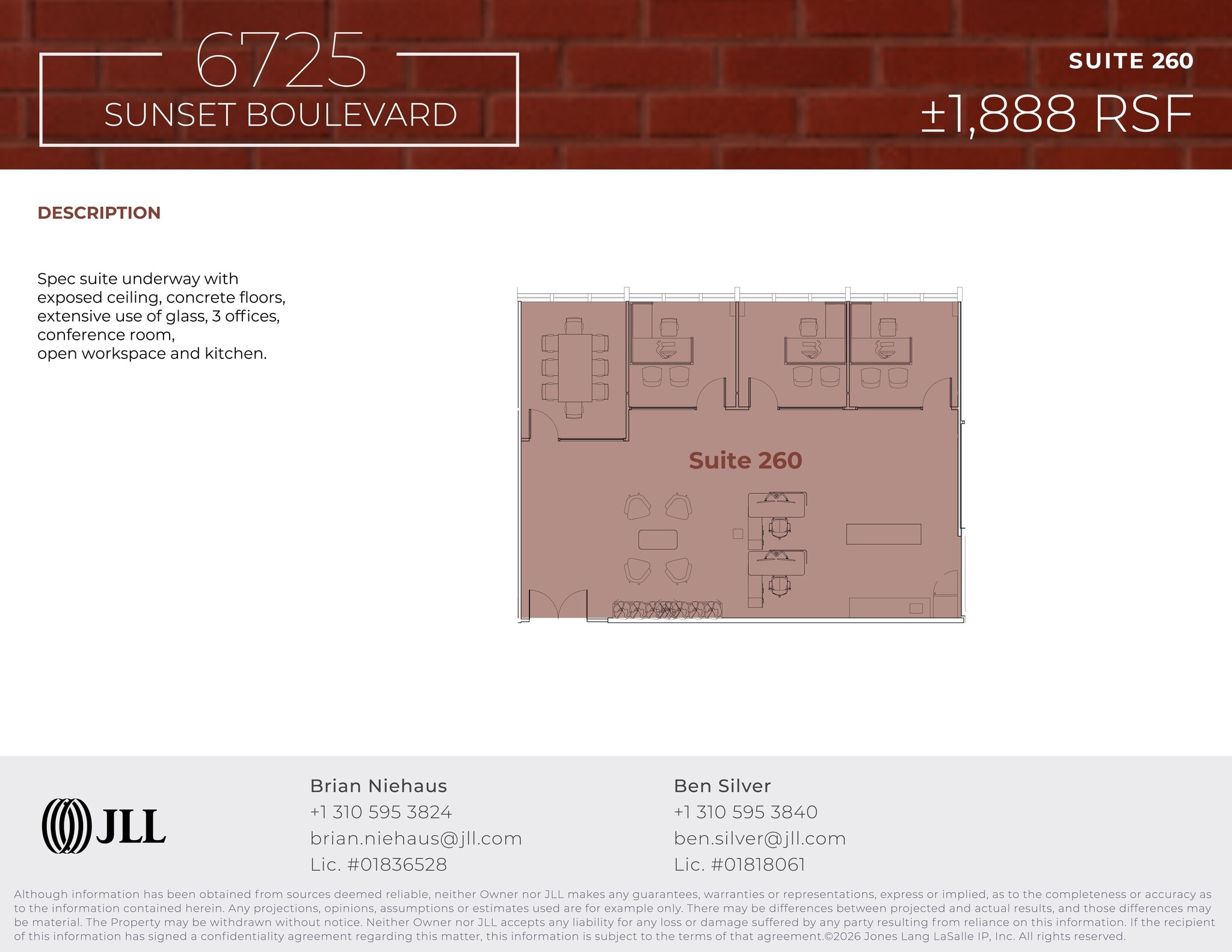 6725 W Sunset Blvd, Los Angeles, CA à louer Plan de site- Image 1 de 1