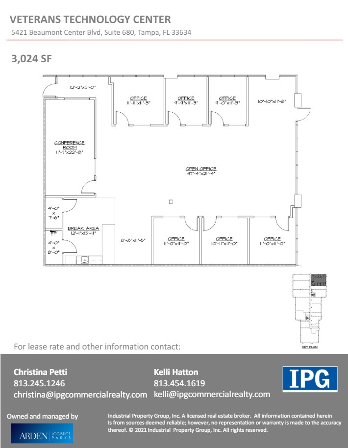 5402-5460 Beaumont Center Blvd, Tampa, FL à louer Plan d  tage- Image 1 de 1