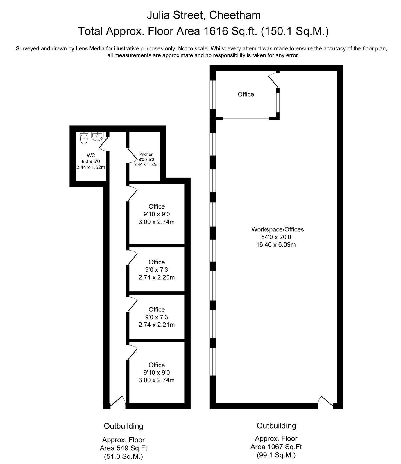 45 Julia St, Manchester à louer Plan d’étage- Image 1 de 4