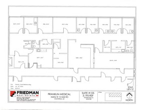 26206 W 12 Mile Rd, Southfield, MI à louer Plan d’étage- Image 1 de 1