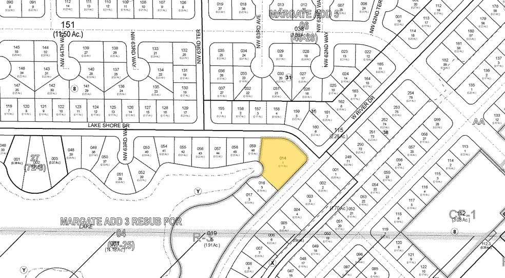1241-1251 W River Dr, Margate, FL à vendre - Plan cadastral - Image 2 de 49