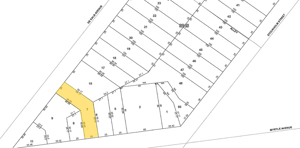 1323 Myrtle Ave, Brooklyn, NY à louer - Plan cadastral - Image 2 de 10